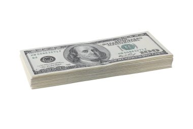 Kağıt para dolar. Amerika Birleşik Devletleri banknotları.