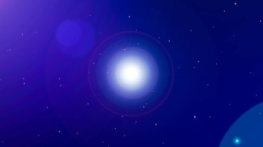 Kopyalama alanı ve işaret fişeği olan mavi neon rengi arkaplan