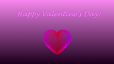 Kalp küçük parçacıklara ayrılır ve mesaj mutlu sevgililer günü