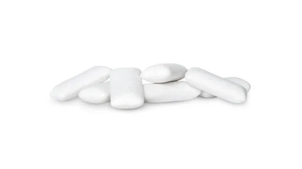 Almofadas de goma branca isoladas em um fundo branco — Fotografia de Stock