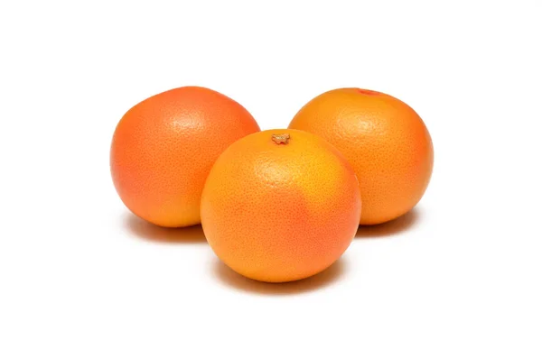 Whole Fresh Grapefruit Isolated White Background Close — Stock Photo, Image