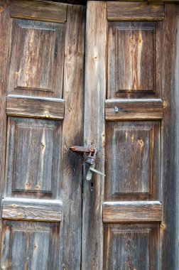 Eski ahşap kapı kaplama dokusu