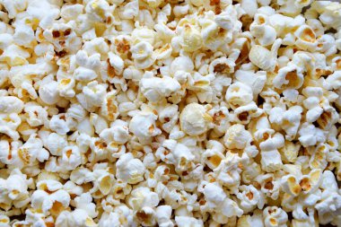 patlamış mısır arkaplanı kapat, üst görünüm