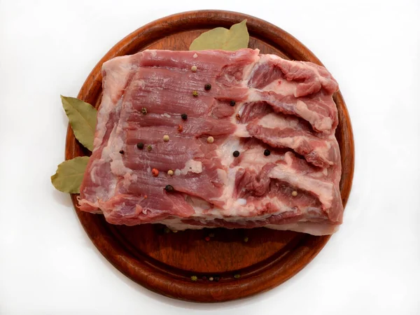 Carne Vacuno Cruda Con Especias Hierbas —  Fotos de Stock