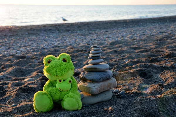 Pedras Brinquedo Praia — Fotografia de Stock