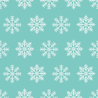 Kış Teması İçin Kar Taneleri Kusursuz Desen.