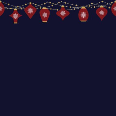 Dizelerdeki Fenerler Kusursuz Şekilde Asılı.