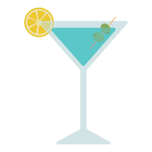 Martini cocktail vektor illustration. — Stock vektor