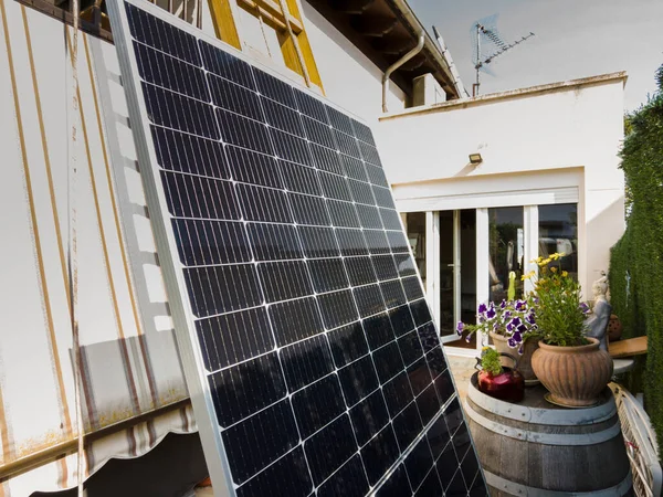 Solar Panel Ladder Navarre Spain Europe Environment Technology Concepts Fotografias De Stock Royalty-Free