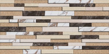 Carara mermer beyaz karışımı tuğla arkaplan dokusu