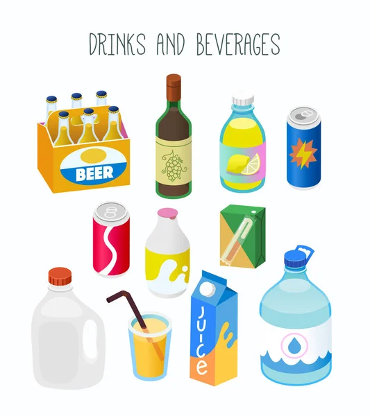 Goods Beverages Department Grocery Store Online Marketplace Isolated Vector Illustration 로열티 프리 스톡 벡터