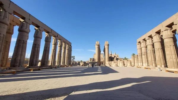 Krásné Pestré Obrázky Slavných Archeologických Nalezišť Káhiře Alexandrie Aswan Luxor — Stock fotografie