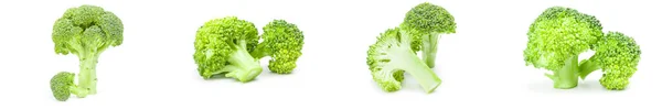 新鮮な緑のブロッコリーのセット — ストック写真