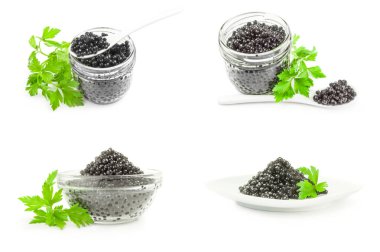 Kara balık yumurtalarının kolajı