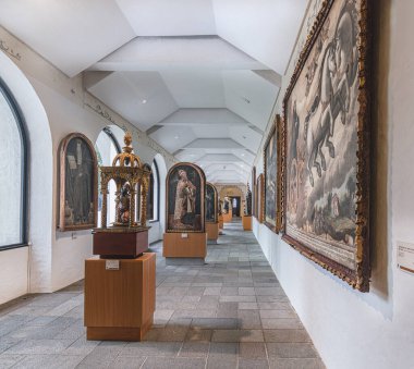 Interior of the San Francisco Church Convent Colonial Art Museum.