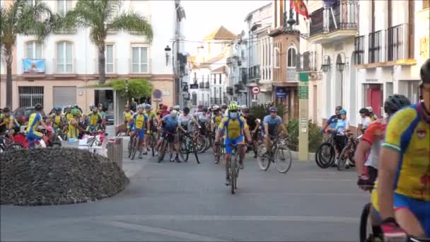 Lora Spanya Eylül 2021 Yıllık Bisiklet Kulübü Üyeleri Endülüs Teki — Stok video