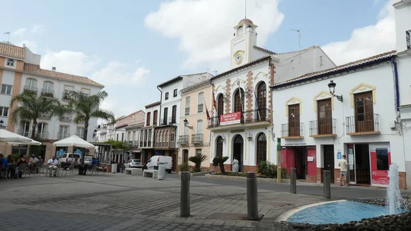 Alora Stadhuis Plein Met Fontein — Stockfoto