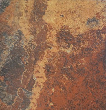 Endülüs köyündeki duvar kiremitlerine oksitlenmiş tasarım yakın plan