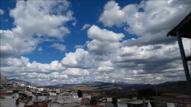 Clouds Valley Large Clouds Guadalhorce Valley Alora Village Andalusia Spain — Video Stock