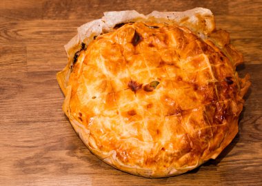 Kurutulmuş patates turtası.