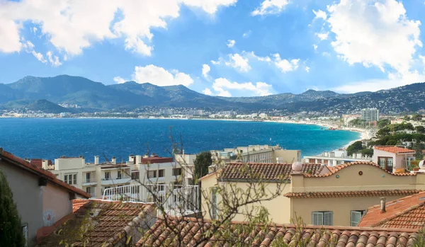 Sur Bahía Cannes Riviera Francesa — Foto de Stock
