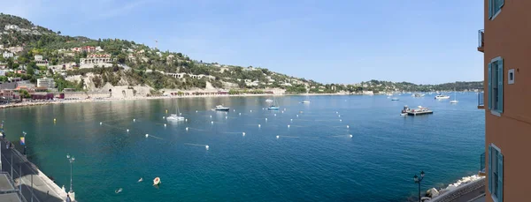 Bahía Villefranche Sur Mer Riviera Francesa Día Verano — Foto de Stock