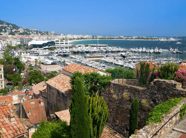 Puerto Cannes Ciudad Vieja Suquet — Foto de Stock