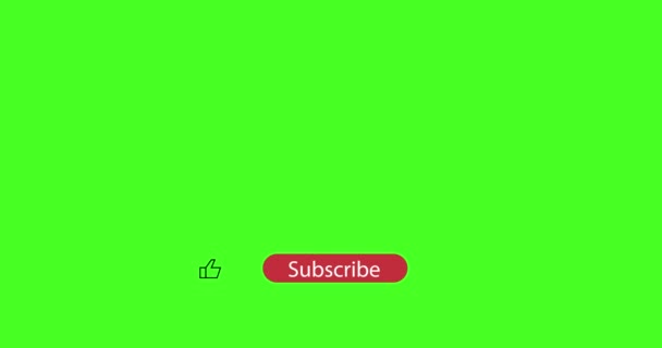 Subscribe Channel Buttons Social Networks Video Channels Flat Animation Alpha — Stockvideo
