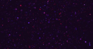 Flight through hyperspace. Traces of the star field in motion. Abstract tunnel speed of light. A stream of bright circles in space, 4K animation.