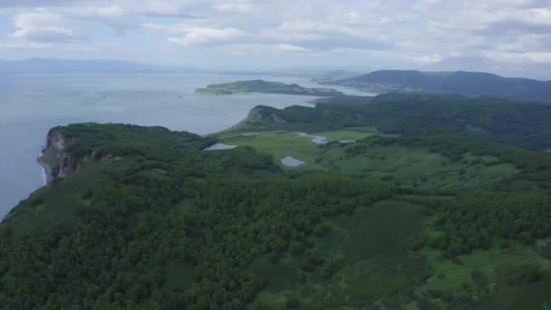 Avacha Bay e Petropavlovsk-Kamchatsky città — Video Stock