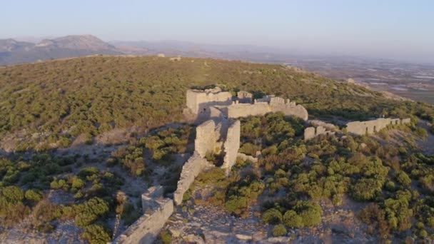 Antike Stadt Silyon in der Region Antalya, Türkei — Stockvideo