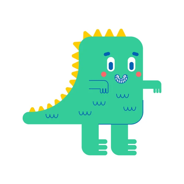 Tyrannosaure Dinosaure Mignon Cartoon Dino Rex Illustration Vectorielle — Image vectorielle