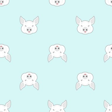 Kasap dükkânı desenleri kusursuz. Domuz kafası arkaplanı