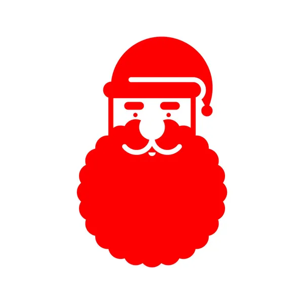 Icône Père Noël Symbole Père Noël Nouvel Noël — Image vectorielle