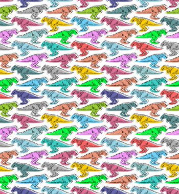 Tyrannosaurus pattern seamless. Dinosaur T-Rex hand drawing background. Vector texture