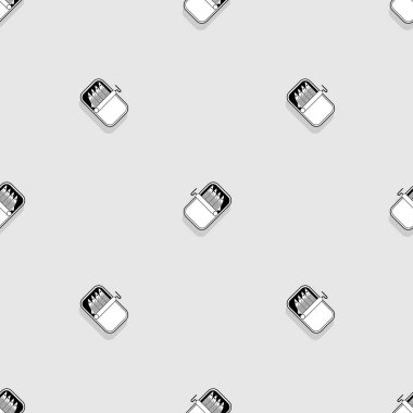 Konserve ançüez desenleri kusursuz. Konserve ançüezler arka planda. Vektör dokusu