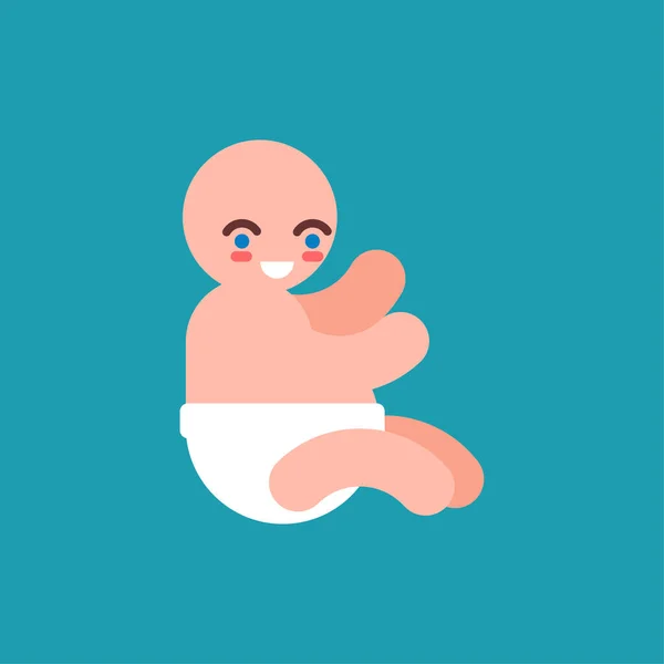 Ícone Bebé Pequeno Sinal Criança Símbolo Crianças Pequenas Ilustração Vetorial — Vetor de Stock