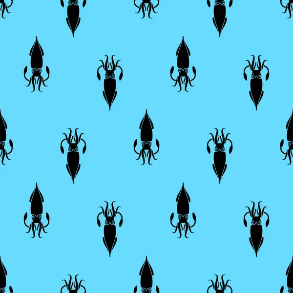 Mürekkep balığı deseni kusursuz. Kalamar arka planı. Bebek kumaşı dokusu