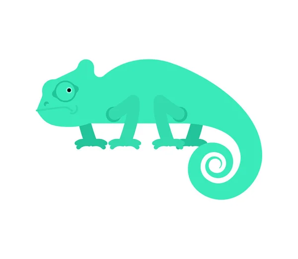 Chameleon Isolated Cartoon Reptile Icon Vector Illustration — Stock Vector