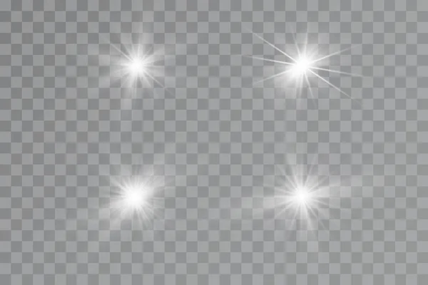 Bright Stars Light Effect Bright Particles Vector — Foto Stock