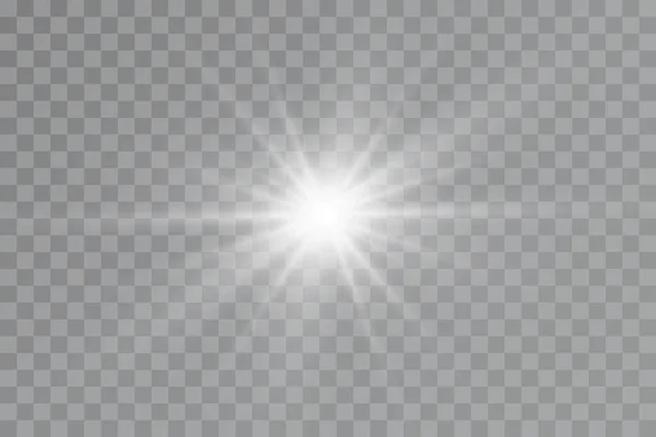 Bright Stars Light Effect Bright Particles Vector — Stockfoto