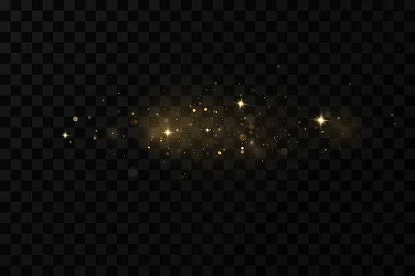 Glittering Particles Fairy Dust Dust Particle Sparkling Glitter Background Glowing — Fotografia de Stock