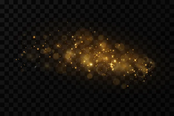 Glinsterende Deeltjes Feeënstof Stofdeeltjes Sprankelende Glitter Achtergrond Gloeiend Lichteffect Met — Stockfoto