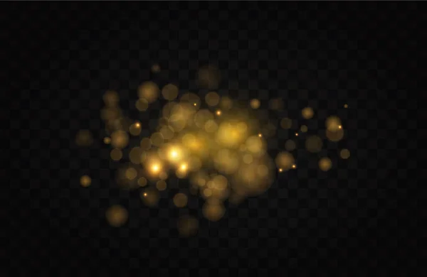 Χριστουγεννιάτικο Φως Λαμπερά Μαγικά Σωματίδια Σκόνης Σπίθες Σκόνης Και Χρυσά — Φωτογραφία Αρχείου