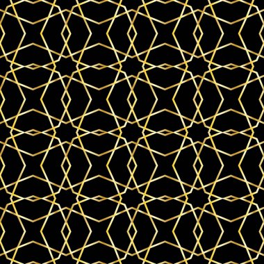 Vector seamless gold border pattern. To decorate the cover. Wallpaper.
