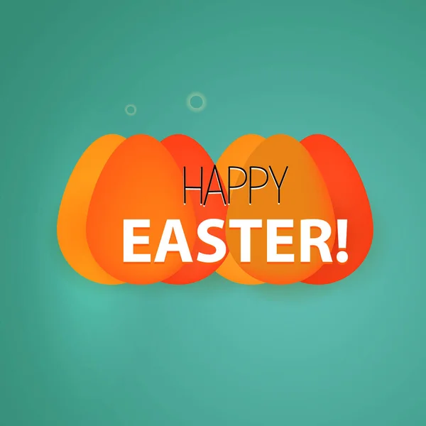 Vector illustration of a happy Easter. Background. — Stock Vector