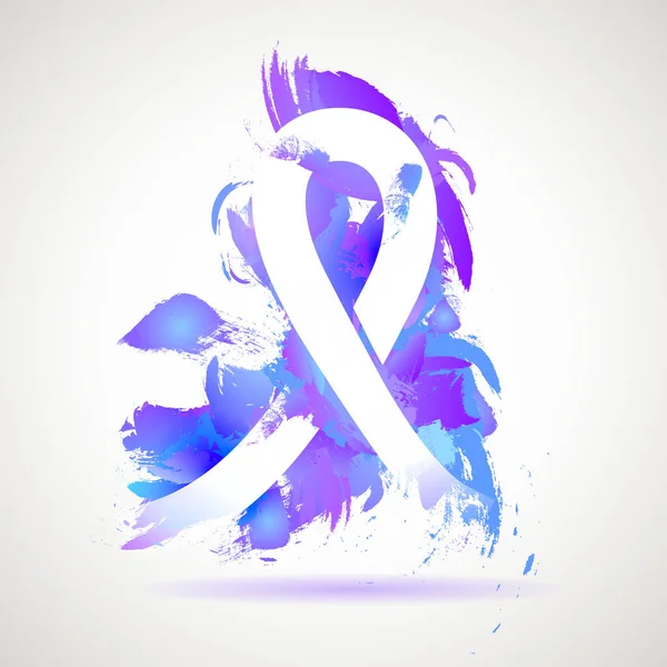 Symbole Vectoriel Sensibilisation Cancer Sein — Image vectorielle