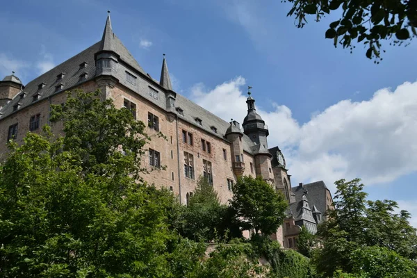 Das Marburger Schloss Hessen Deutschland — Stock fotografie