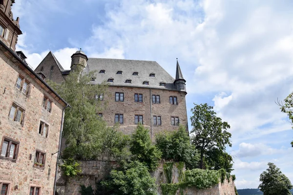 Das Marburger Schloss Hessen Deutschland — Stockfoto