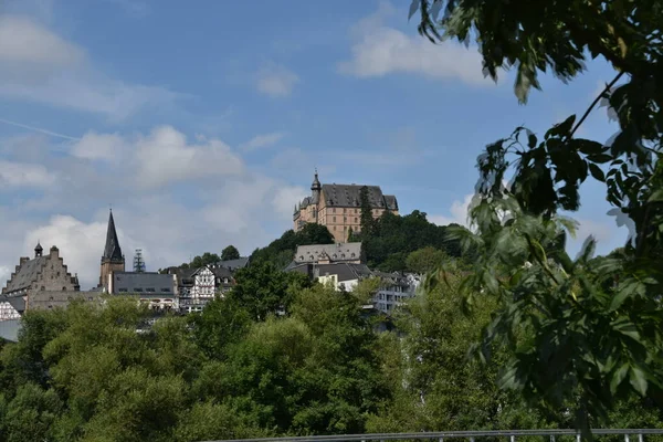 Das Marburger Schloss Hessen Deutschland — Fotografia de Stock
